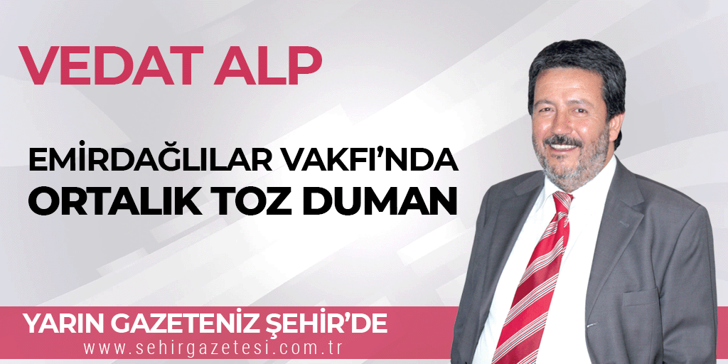 Vedat ALP'in köşe yazısı yarın gazeteniz..